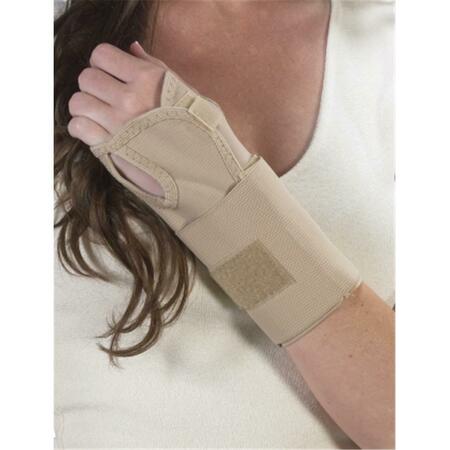 BILT-RITE MASTEX HEALTH Wrist Splint Ambidextrous- Beige - Extra Large 10-22100-XL